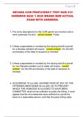 NEVADA CCW PROFICIENCY TEST NUR 212  HONDROS QUIZ 1 2025 BRAND NEW ACTUAL  EXAM WITH ANSWERS&period; 