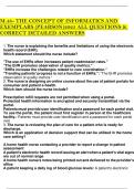 M&period;48- THE CONCEPT OF INFORMATICS AND EXEMPLARS &lpar;PEARSON&rpar;2025 ALL QUESTIONS & CORRECT DETAILED ANSWERS