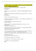 FL POST REAL ESTATE MAIN EXAM 2025&sol;2026 QUESTIONS WITH ANSWERS MARKED A&plus;