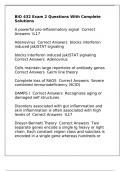 BIO 432 Exam 2 Questions With Complete Solutions