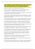 ISSA STRENGTH CONDITIONING EVALUATION EXAM TEST 2025&sol;2026 QUESTIONS WITH ANSWERS MARKED A&plus;