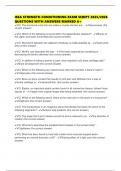ISSA STRENGTH CONDITIONING EXAM SCRIPT 2025&sol;2026 QUESTIONS WITH ANSWERS MARKED A&plus;