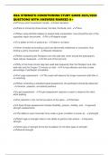 ISSA STRENGTH CONDITIONING STUDY GUIDE 2025&sol;2026 QUESTIONS WITH ANSWERS MARKED A&plus;
