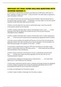 KENTUCKY UST FINAL PAPER 2025&sol;2026 QUESTIONS WITH ANSWERS MARKED A&plus;