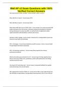 Well AP v2 Exam Questions with 100&percnt; Verified Correct Answers