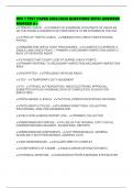 OPS 1 TEST PAPER 2025&sol;2026 QUESTIONS WITH ANSWERS MARKED A&plus;