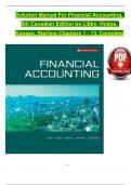 Solution Manual For Financial Accounting&comma; 8th Canadian Edition 2024&comma; by Libby&comma; Hodge&comma; Verified Chapters 1 - 13&comma; Complete Newest Version