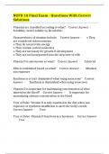 NUFD 10 Final Exam - Questions With Correct Solutions