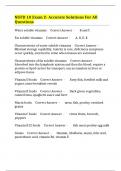 NUFD 10 Exam 2- Accurate Solutions For All Questions