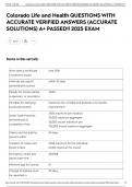 Colorado Life and Health QUESTIONS WITH ACCURATE VERIFIED ANSWERS &lpar;ACCURATE SOLUTIONS&rpar; A&plus; PASSED&excl;&excl; 2025 EXAM