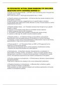 PA PSYCHIATRY ACTUAL EXAM MARKING TIP 2025&sol;2026 QUESTIONS WITH ANSWERS MARKED A&plus;