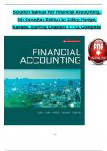 Solution Manual For Financial Accounting&comma; 8th Canadian Edition by Libby&comma; Hodge&comma; Kanaan&comma; Sterling Chapters 1 - 13&comma; Complete