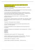 PA PSYCHIATRY EOR 2025&sol;2026 QUESTIONS WITH ANSWERS MARKED A&plus;