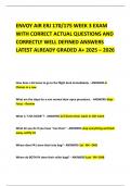 ENVOY AIR ERJ 170&sol;175 WEEK 3 EXAM WITH CORRECT ACTUAL QUESTIONS AND CORRECTLY WELL DEFINED ANSWERS LATEST ALREADY GRADED A&plus; 2025 &ndash; 2026