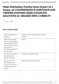 Water Distribution Practice Exam Grade 3 & 4 Tempe&comma; AZ COMPREHENSIVE QUESTIONS AND VERIFIED ANSWERS &lpar;2025&rpar; &vert;COMPLETE SOLUTIONS &vert;A&plus; GRADED &vert;100&percnt; CORRECT&excl;&excl;