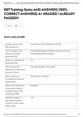 RBT Training Quizs AND ANSWERS &lpar;100&percnt; CORRECT ANSWERS&rpar; A&plus; GRADED &vert; ALREADY PASSED&excl;&excl;