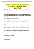 KINE 3601 TERM 2 EXAM QUESTIONS WITH 100&percnt; VERIFIED CORRECT ANSWERS&excl;&excl;