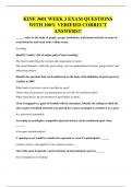 KINE 3601 WEEK 3 EXAM QUESTIONS WITH 100&percnt; VERIFIED CORRECT ANSWERS&excl;&excl;