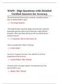 WAPS - SSgt Questions with Detailed  Verified Answers for Accuracy 