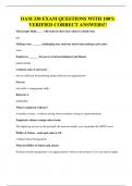 OAM 330 EXAM QUESTIONS WITH 100&percnt; VERIFIED CORRECT ANSWERS&excl;&excl;