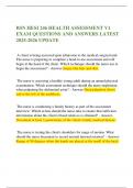  BSN HESI 246 HEALTH ASSESSMENT V1 EXAM QUESTIONS AND ANSWERS LATEST 2025-2026 UPDATE