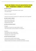 OAM 330 TERM 3 EXAM QUESTIONS WITH 100&percnt; VERIFIED CORRECT ANSWERS&excl;&excl;