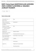 ENPC Home Exam QUESTIONS AND ANSWERS (100% CORRECT ANSWERS) A+ GRADED | ALREADY PASSED!!