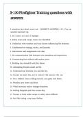 S-130 Firefighter Training questions with answers