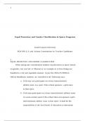 1Equal Protection and Gender Classification in Sports ProgramsGrand Canyon UniversityPOS-5