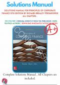Solution Manual for Principles of Corporate Finance 14th Edition by Richard Brealey&comma; Stewart Myers&comma; Franklin Allen and Alex Edmans