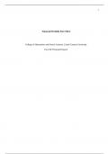 1Financial Portfolio Part ThreeCollege of Humanities and Social Sciences&comma; Grand Canyon Uni