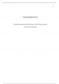 1Financial Portfolio Part FiveCollege of Humanities and Social Sciences&comma; Grand Canyon Univ