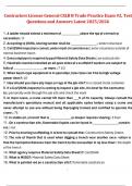  Contractors License &ndash; CSLB B Trade Practice Exam &num;2 &ndash; Test Questions and Answers &ndash; Latest 2025&sol;2026