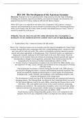 HIS-144&colon; The Development of the American Economy Directions&colon; Respond to the five questions
