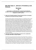 HIS-450 Topic 4   Johnsons Presidency and VietnamWorksheetInstructions&colon; In 200-300 words&comma; 