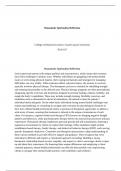 Humanistic Spirituality ReflectionCollege of behavioral science&comma; Grand Canyon UniversityPC