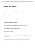 Drugs and the law Exam Questions and Answers