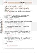 BIOL 2117 Ch 12 Exam 3 Questions and  Answers &lpar;100&percnt; Correct Answers&rpar; Already  Graded A&plus; 