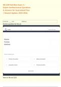 NR 228-Nutrition Exam 1 &sol; Expert Verified Actual Questions & Answers for Guaranteed Pass &vert; Newest Update&comma; 2025-2026&period;  
