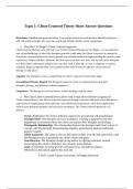 Topic 1&colon; Client-Centered Theory Short Answer QuestionsDirections&colon; Complete the questions b