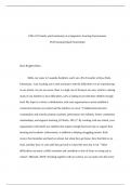 EDU-315 Family and Community in a Supportive Learning EnvironmentT6-Promoting Equal Partne