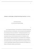 1Benchmark &OpenCurlyDoubleQuote; Social Psychology - Selecting a Research Paper Topic &lpar;Obj&period; 1&period;1&comma; 1&period;3&comma; & 1&period;4&rpar;Gr