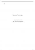 1Benchmark &OpenCurlyDoubleQuote; Research ReportGrand Canyon UniversityPSY - 452&colon; Experimental Psychology 2Int