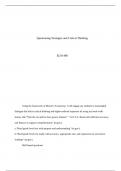 Questioning Strategies and Critical ThinkingELM 480Using the framework of Blooms Taxonomy&comma;