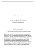 Who I Am&colon; A Personal ReflectionThe College of Theology&colon; Grand Canyon University PHI-103&colon; I