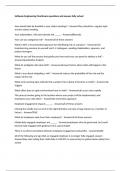 Software Engineering Final Exams questions and answers fully solved