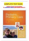 COMPLETE TEST BANK&colon;  Pediatric Primary Care 5th Edition By Catherine E&period; Burns Latest Update Graded A&plus;