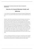 SPD-200&colon; SURVEY OF SPECIAL EDUCATION&colon; MILD TO MODERATE DISABILITIESInterview of a General 