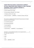 CISSN PRACTICE EXAM 2 EXAM WITH CORRECT ACTUAL QUESTIONS AND CORRECTLY WELL DEFINED ANSWERS LATEST ALREADY GRADED A&plus;