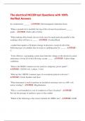 The electrical NCCER test Questions with 100&percnt;  Verified Answers
